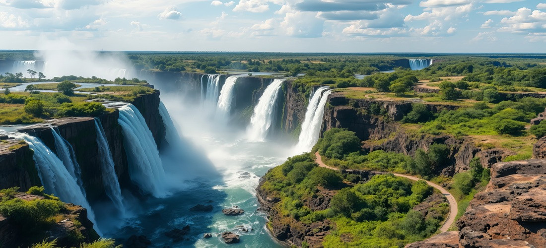 �FRICA MAJESTOSA ? CATARATAS VICTORIA, E CIDADE DO CABO �FRICA DO SUL 